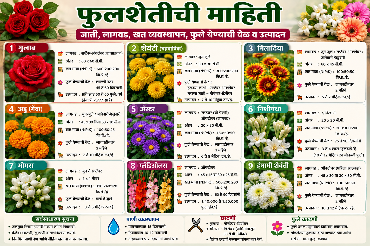 फुलशेतीची संपूर्ण माहिती
